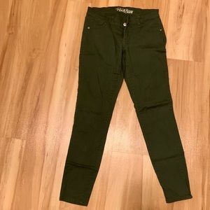 Olive green jeggings